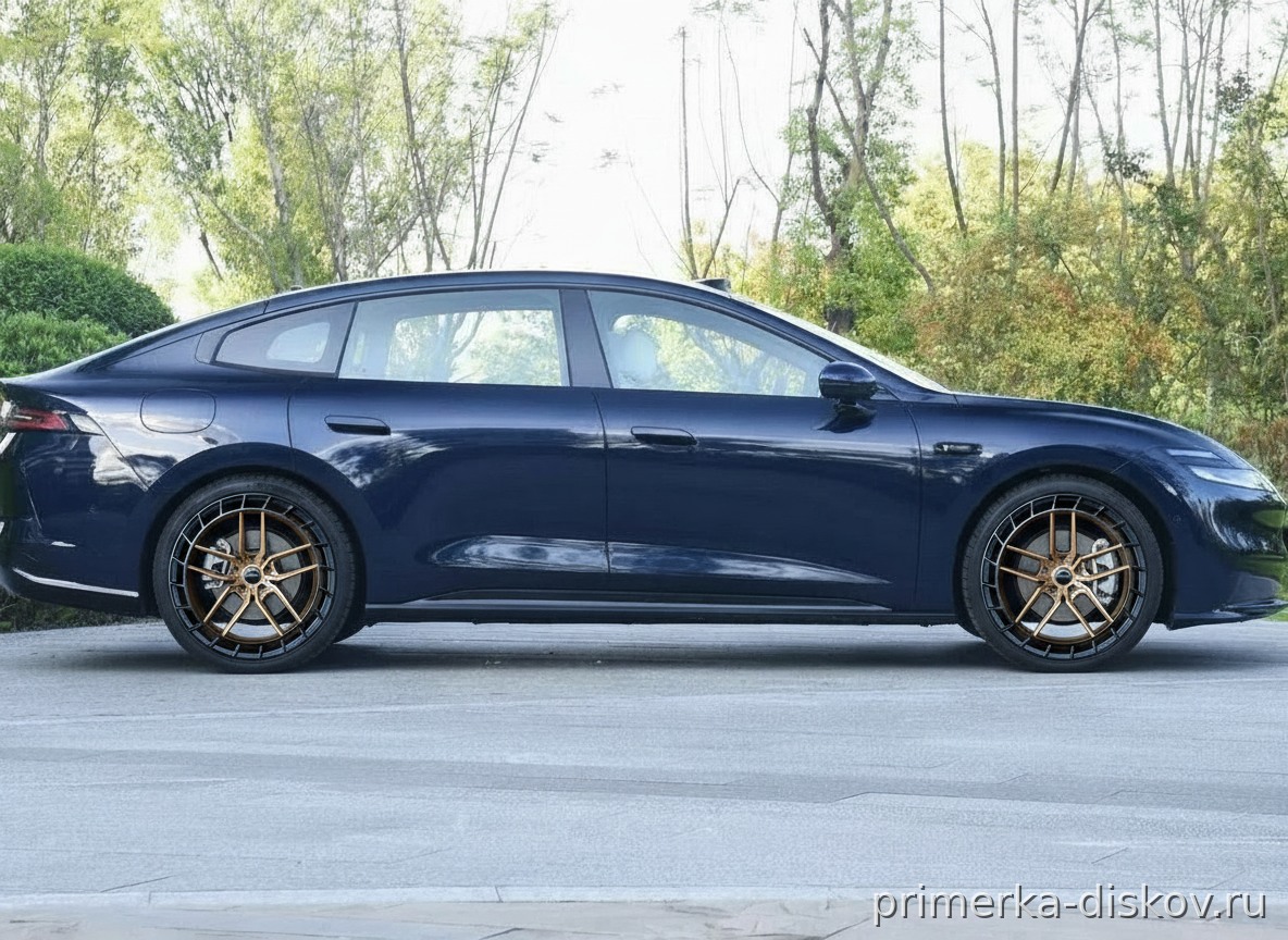 Примерка дисков на XPENG P7 Sedan 2020-2025