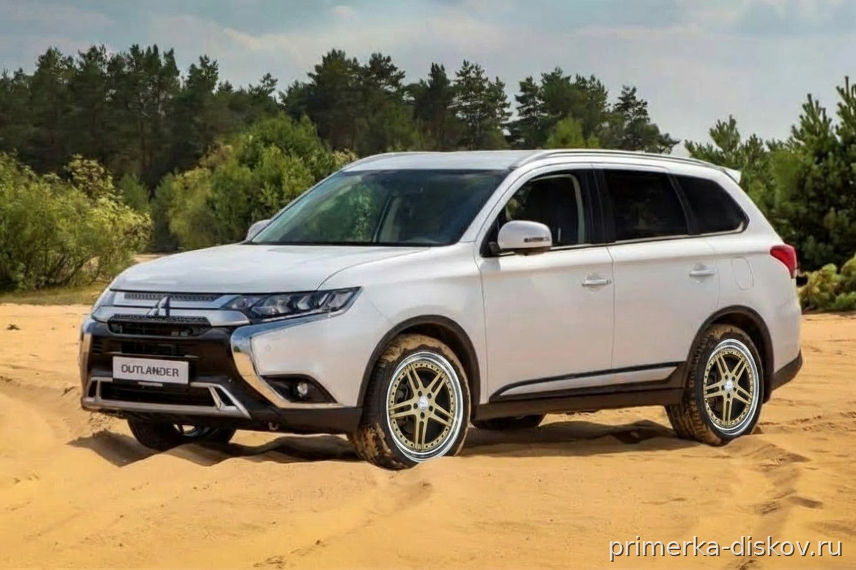 Примерка дисков на MITSUBISHI Outlander III (GF) SUV 2012-2022