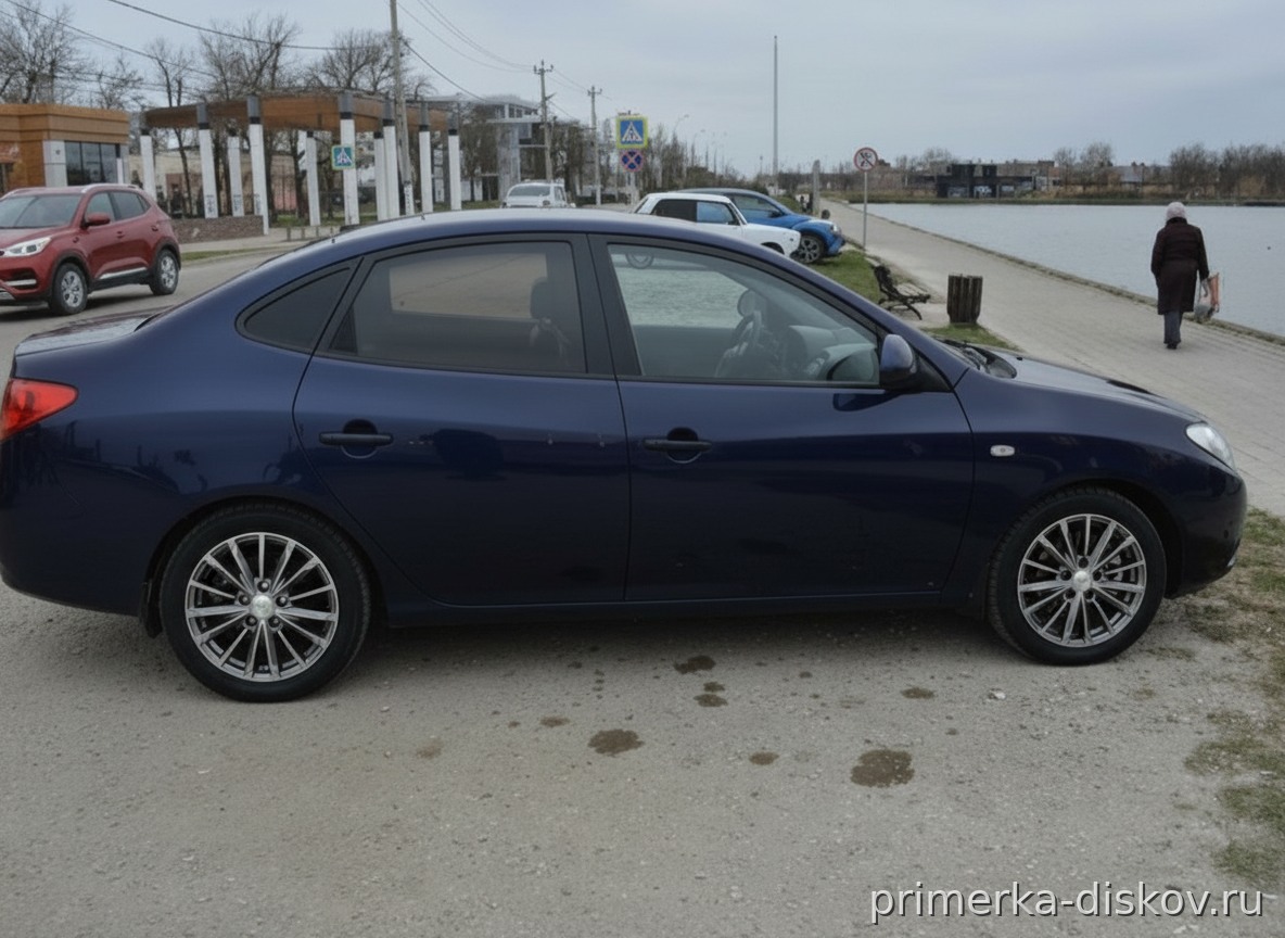 Примерка дисков на HYUNDAI Elantra IV (HD) Sedan 2006-2010
