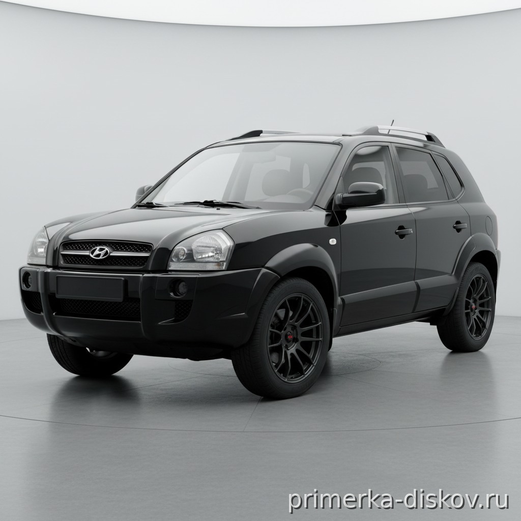 Примерка дисков на HYUNDAI Tucson JM 2004-2010