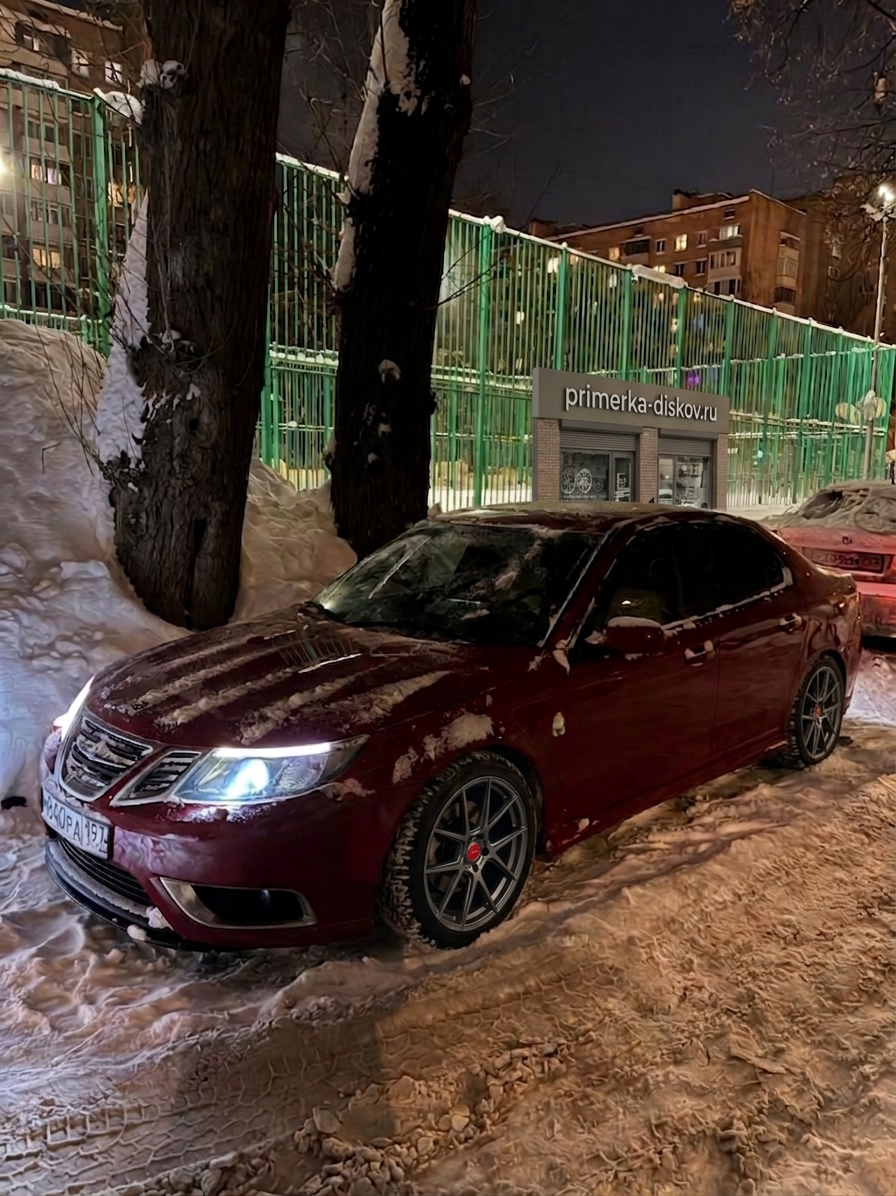 Примерка дисков на SAAB 9-3