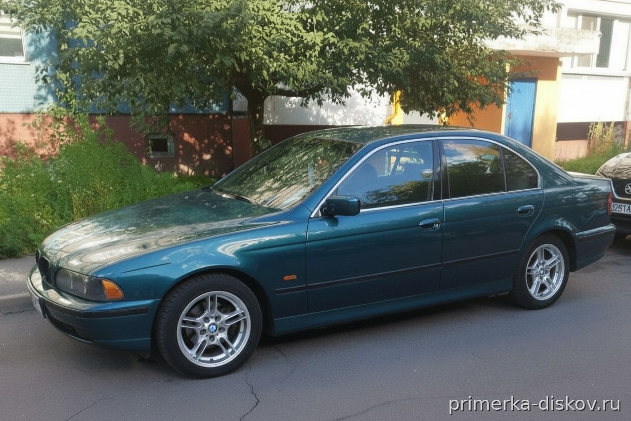 Примерка дисков на BMW 5-series E39 Sedan 1996-2003