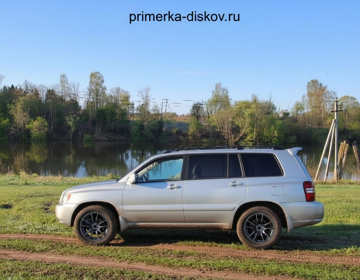 Примерка дисков на TOYOTA Highlander XU20 SUV 2001-2007