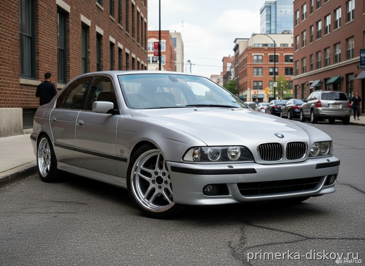 Примерка дисков на BMW 5-series E39 Sedan 1996-2003