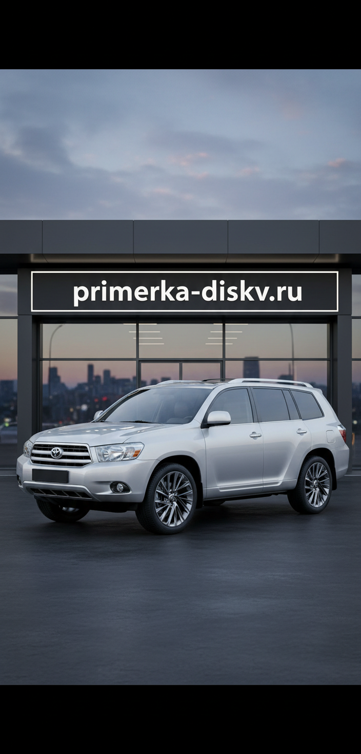 Примерка дисков на TOYOTA Highlander XU40 SUV 2007-2010