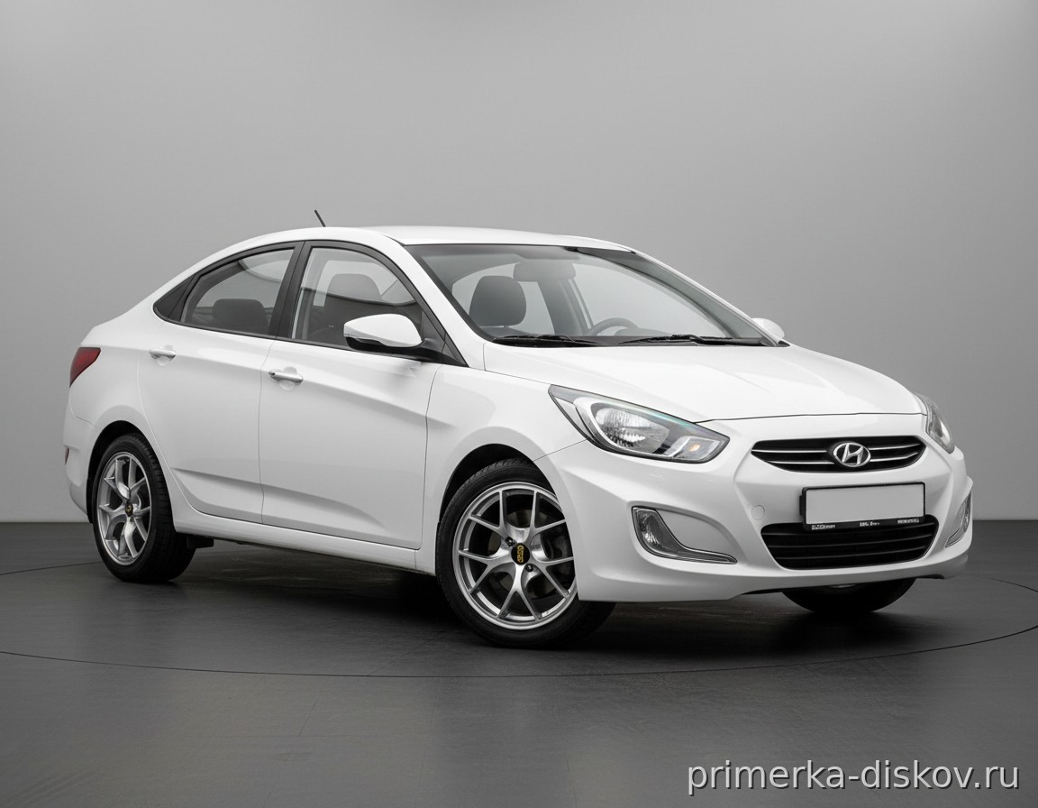 Примерка дисков на HYUNDAI Solaris I (RB) Sedan 2010-2017