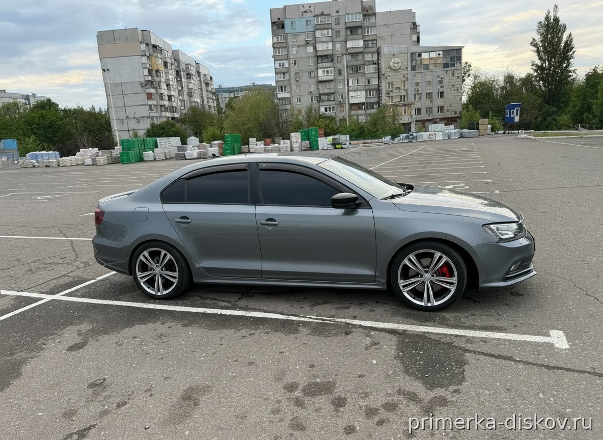 Примерка дисков на VOLKSWAGEN Jetta VI/Restyling Sedan 2015-2019
