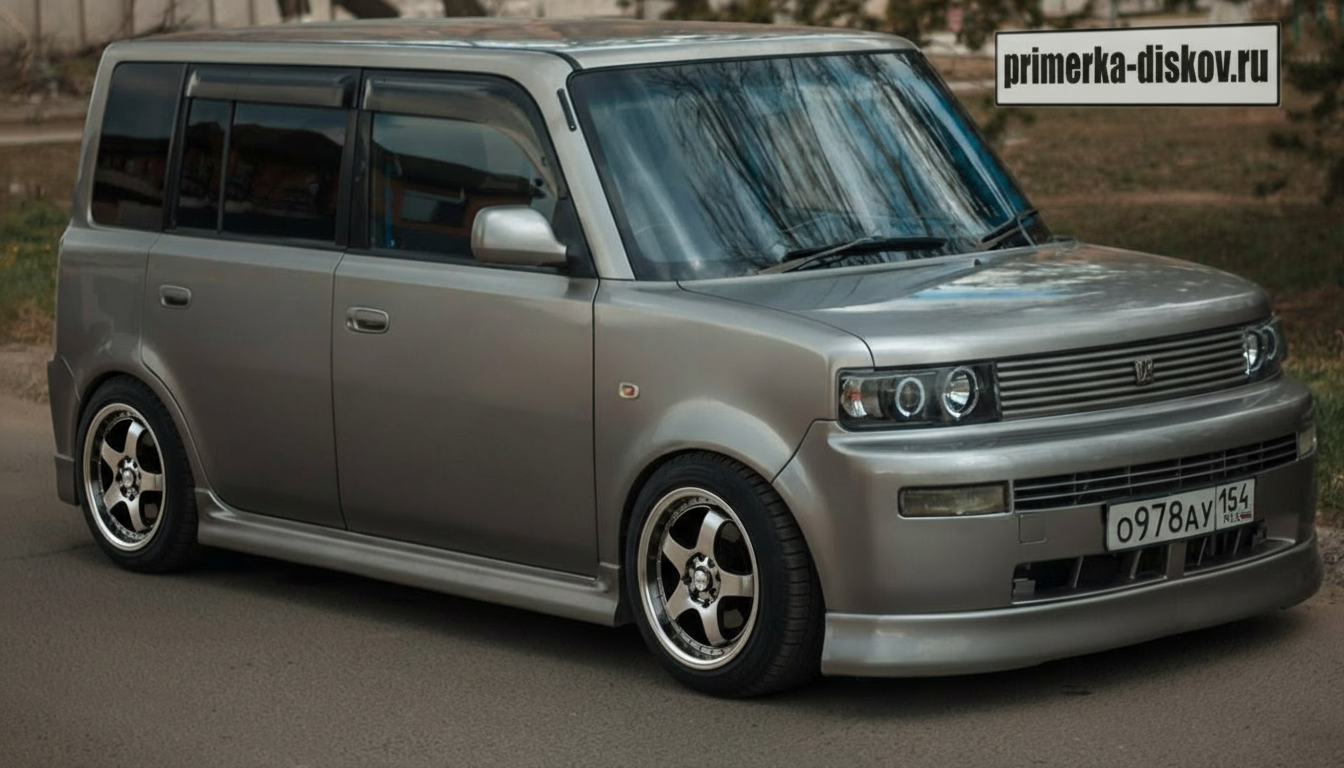 Примерка дисков на TOYOTA bB NCP30 Minivan 2000-2005