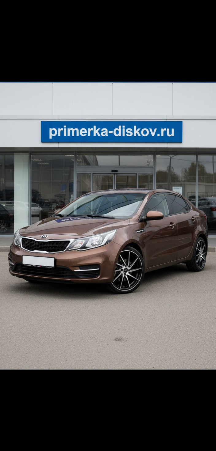 Примерка дисков на KIA Rio