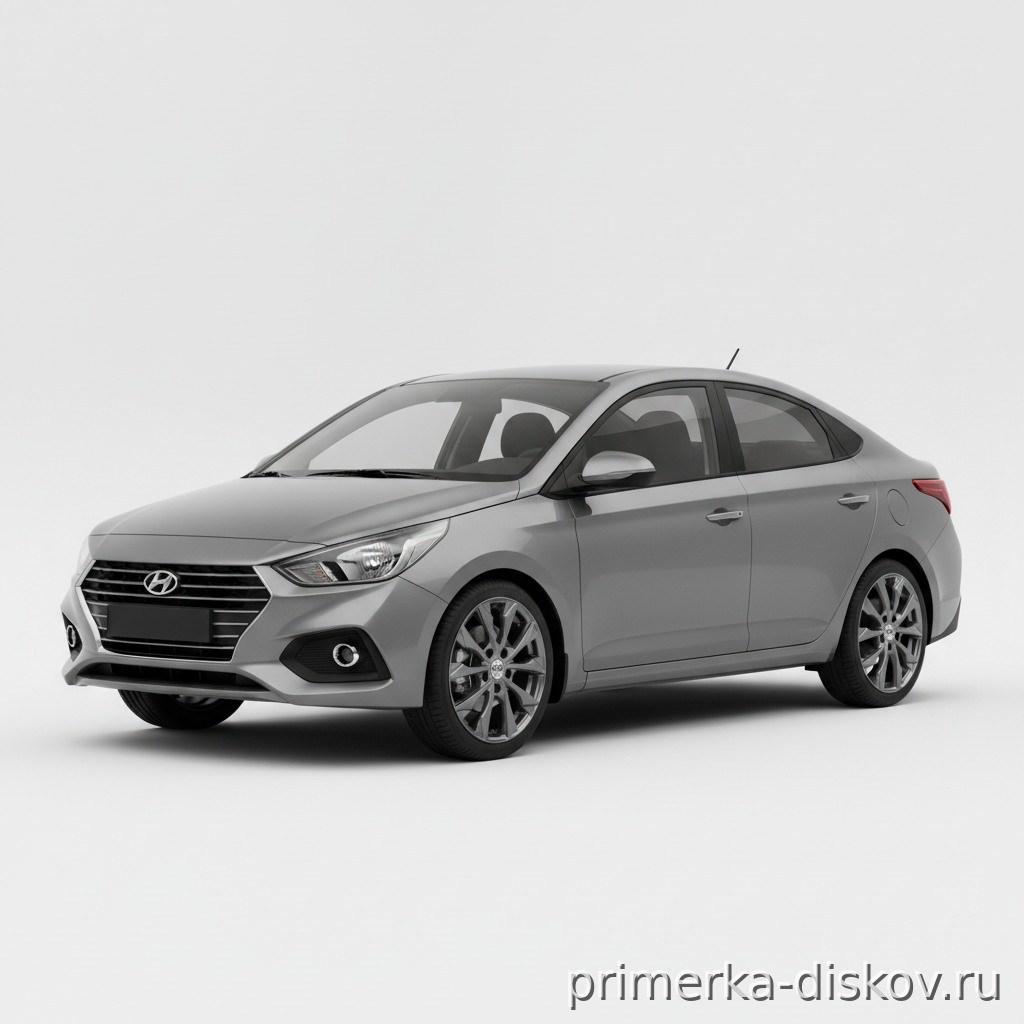 Примерка дисков на HYUNDAI Solaris RC Sedan 2017-2025