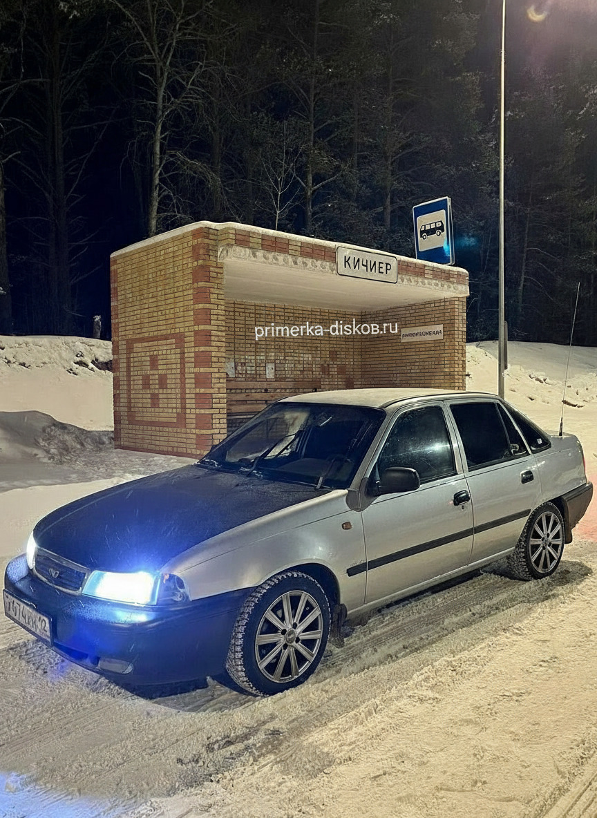 Примерка дисков на DAEWOO Nexia N100 1994-2008
