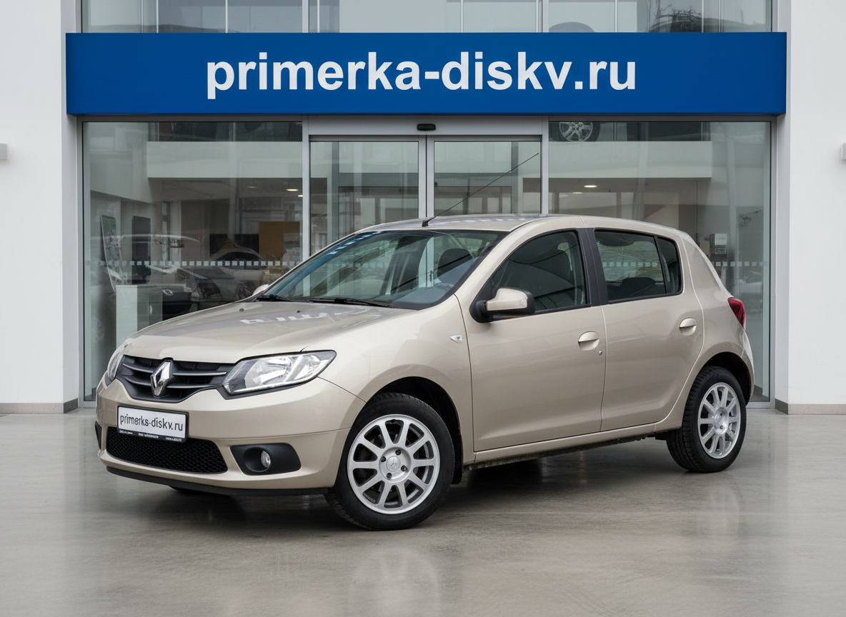 Примерка дисков на RENAULT Sandero I Hatchback 2007-2014