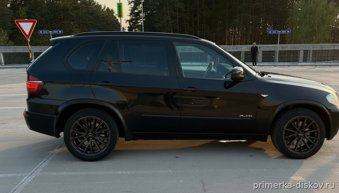 Примерка дисков на BMW X5
