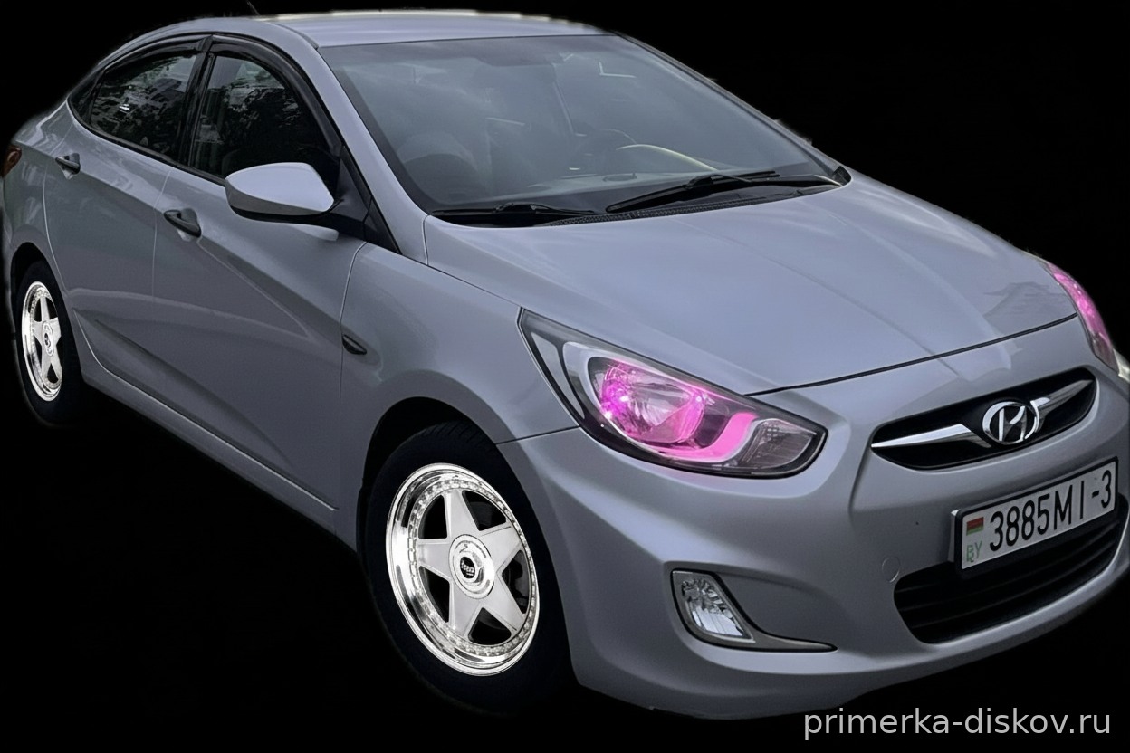 Примерка дисков на HYUNDAI Accent