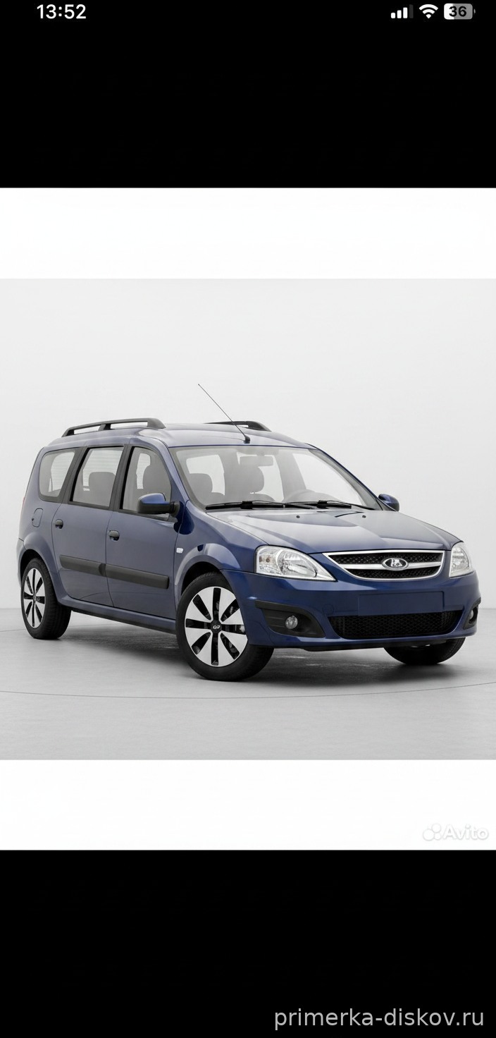 Примерка дисков на LADA (ВАЗ) Largus R90 Wagon 2012-2026