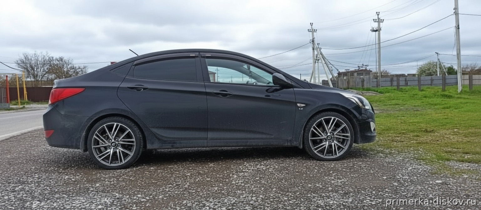 Примерка дисков на HYUNDAI Accent