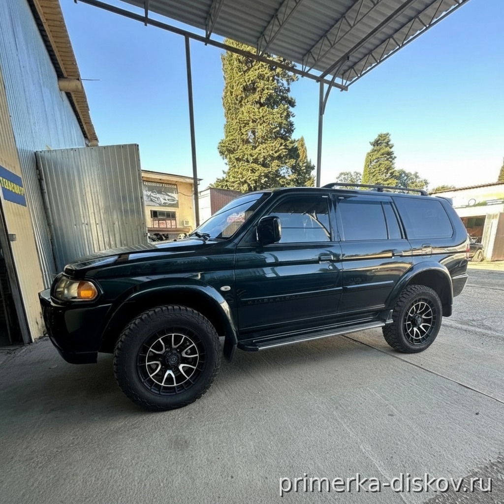 Примерка дисков на MITSUBISHI Pajero Sport I (K90) SUV 1998-2008