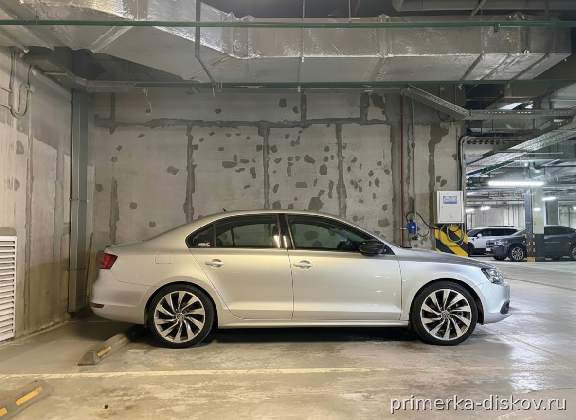 Примерка дисков на VOLKSWAGEN Jetta VI/Restyling Sedan 2015-2019