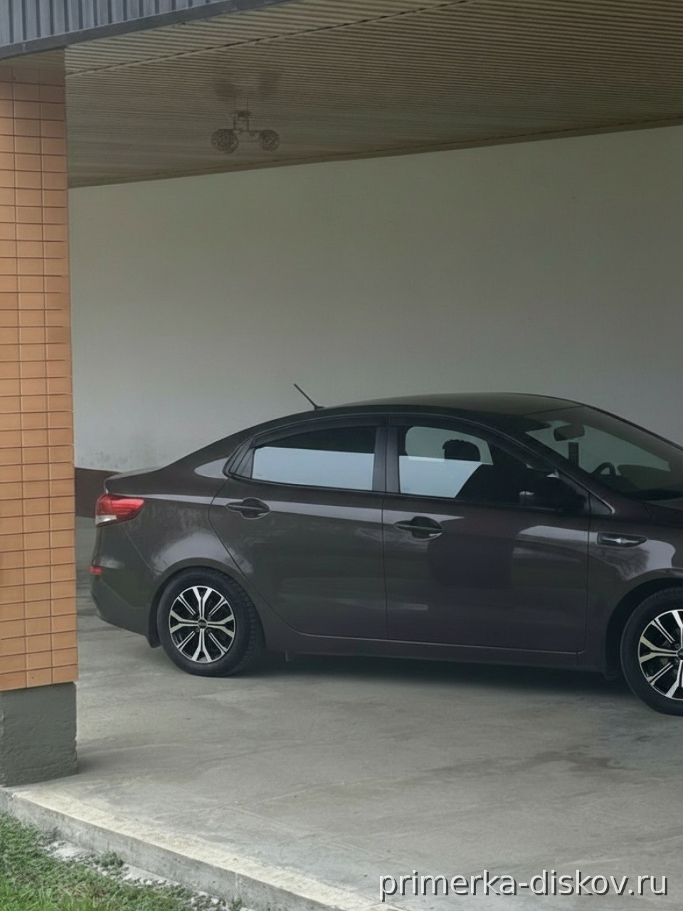 Примерка дисков на KIA Rio III (QB) Sedan 2011-2017