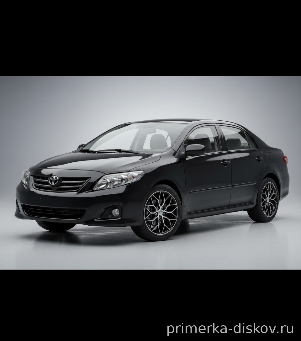 Примерка дисков на TOYOTA Corolla X Sedan 2007-2013
