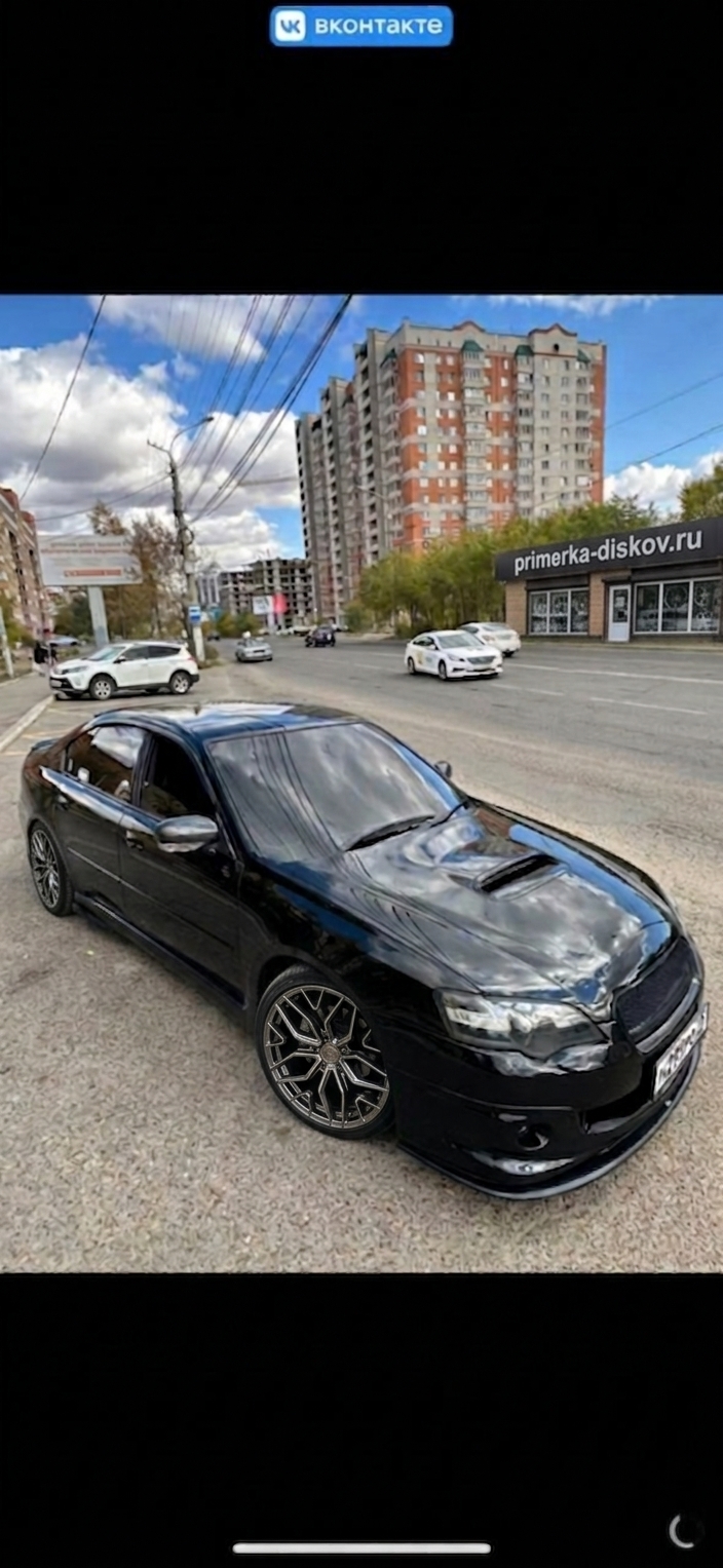 Примерка дисков на SUBARU Legacy IV (BL) Sedan 2003-2009