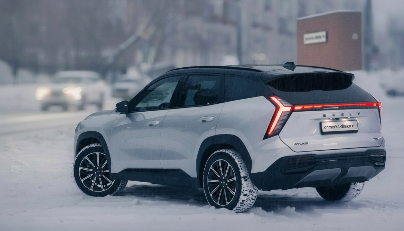 Примерка дисков на GEELY Atlas SUV 2016-2023