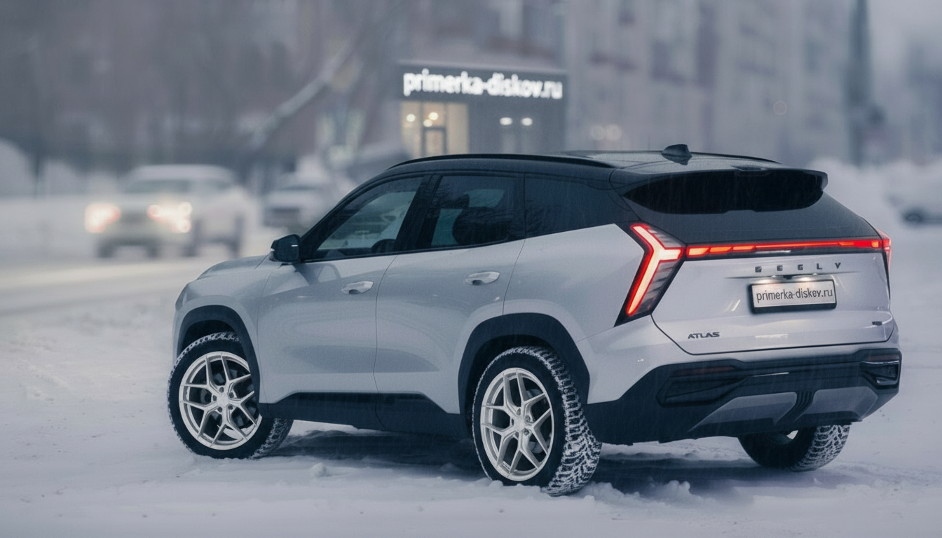 Примерка дисков на GEELY Atlas SUV 2016-2023