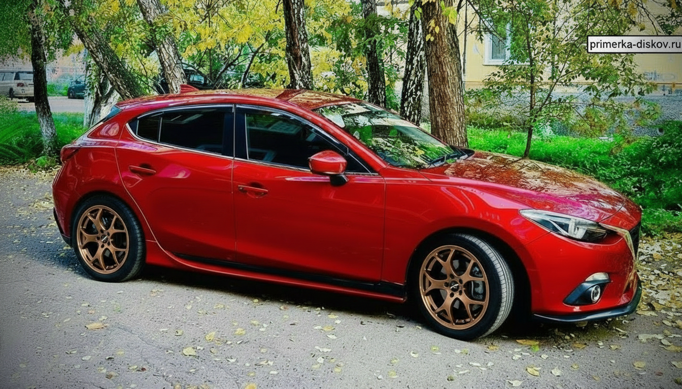 Примерка дисков на MAZDA 3 BM Hatchback 2013-2019