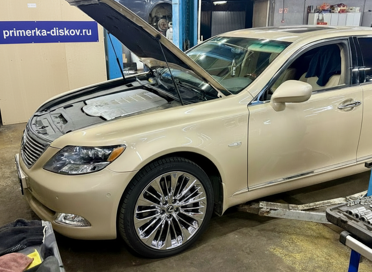 Примерка дисков на LEXUS LS