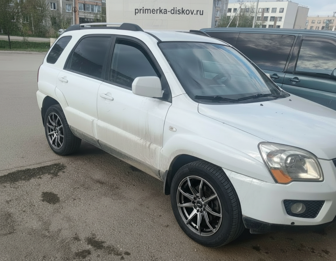 Примерка дисков на KIA Sportage II (KM) SUV 2004-2010
