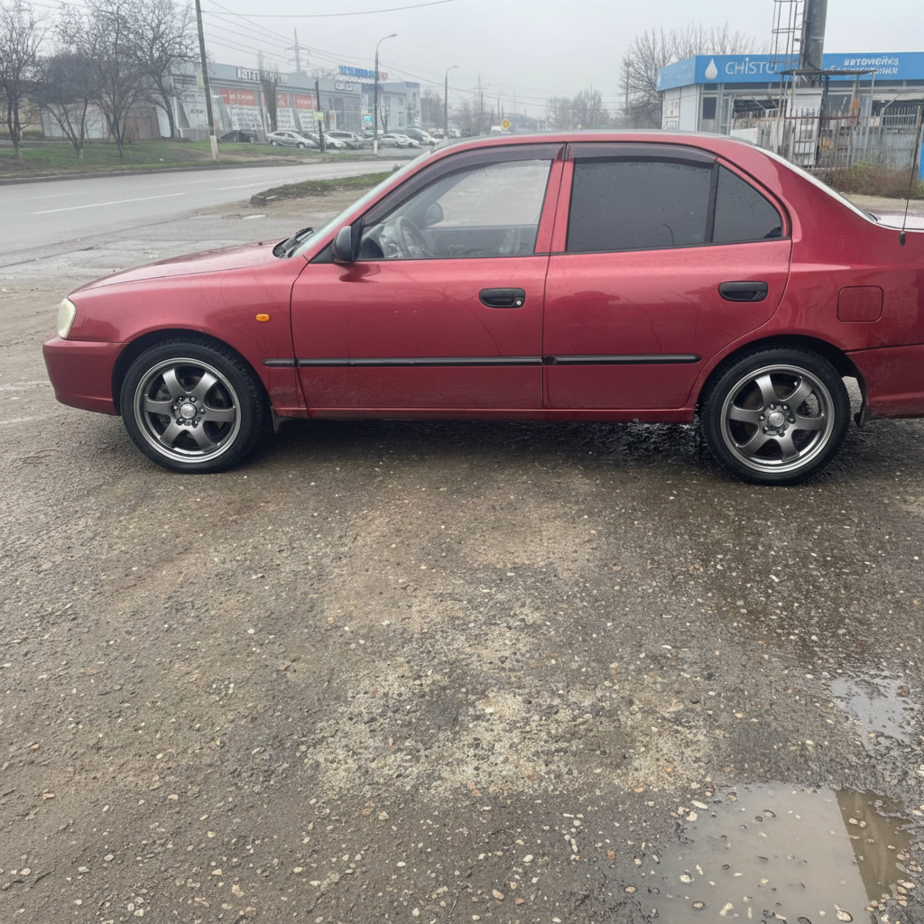 Примерка дисков на HYUNDAI Accent LC Sedan 2000-2005