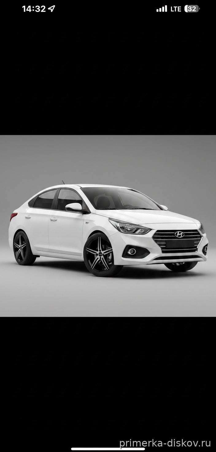 Примерка дисков на HYUNDAI Solaris RC Sedan 2017-2025