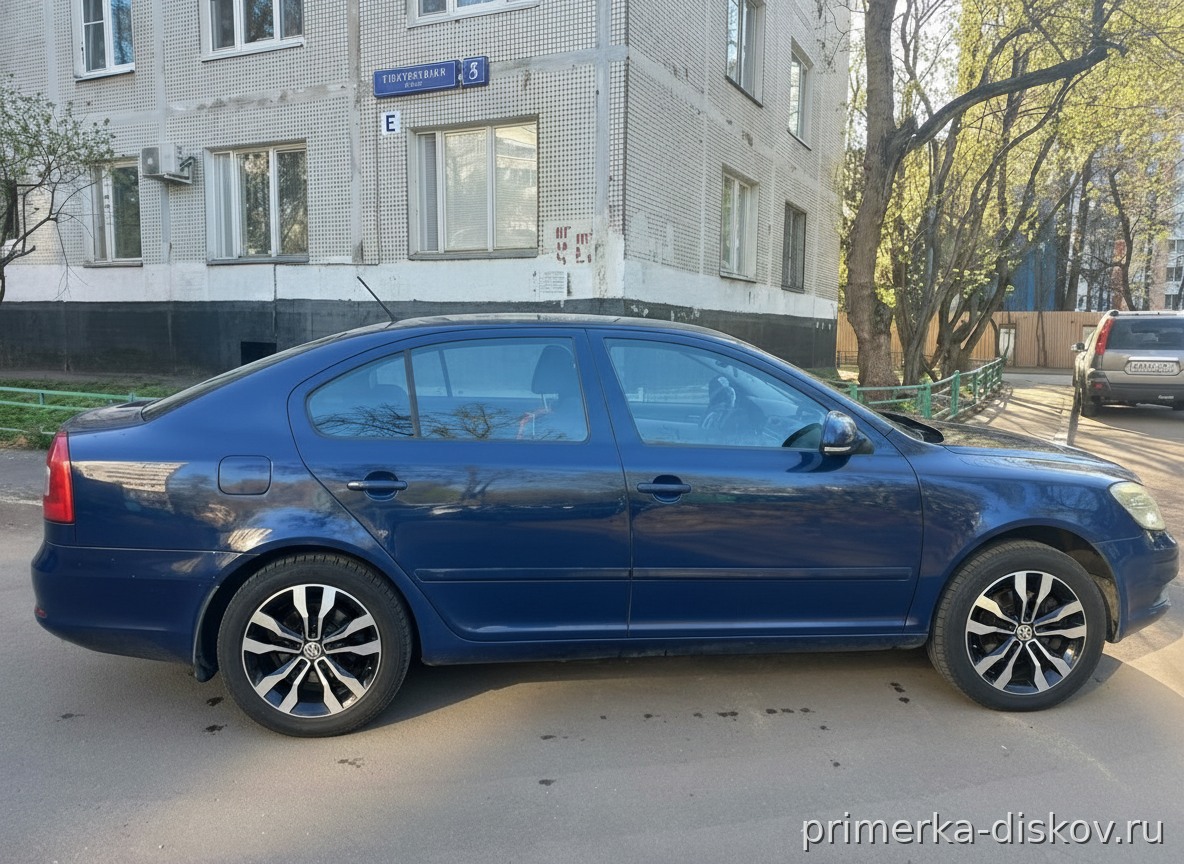 Примерка дисков на SKODA Octavia II (A5) Liftback 2004-2013