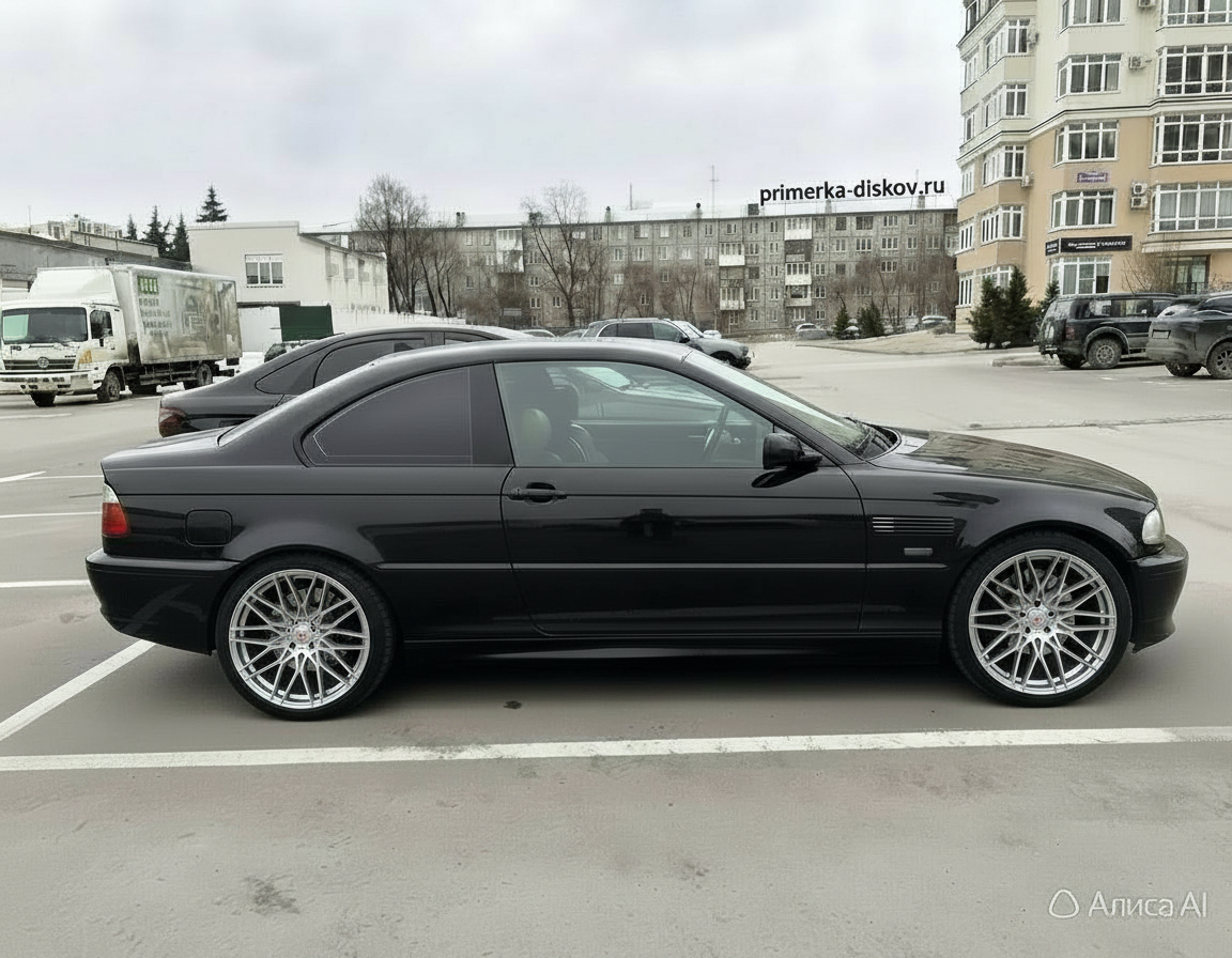 Примерка дисков на BMW 3-series E46 Coupe 1999-2007