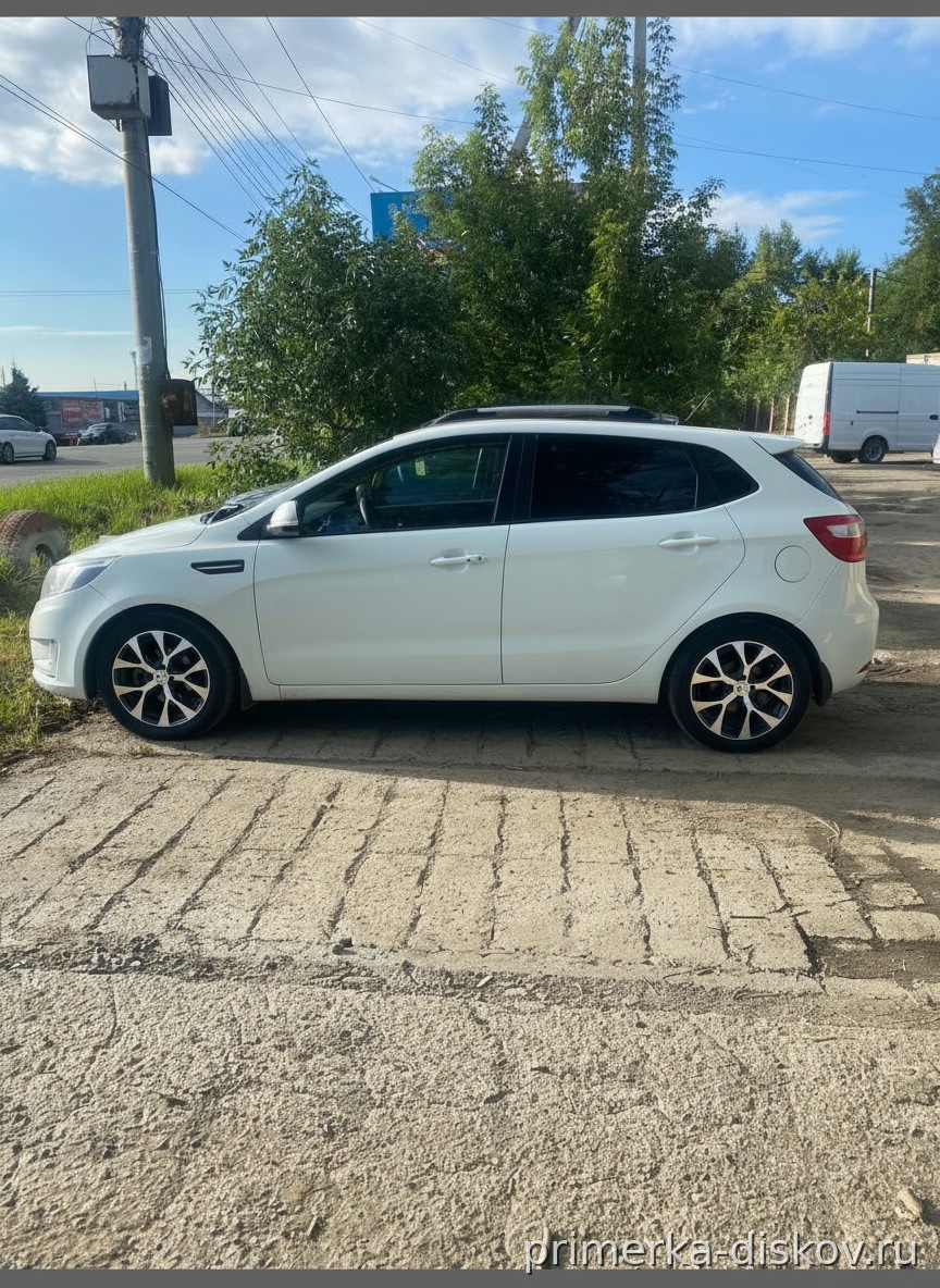 Примерка дисков на KIA Rio II/Restyling (JB) Hatchback 2009-2011
