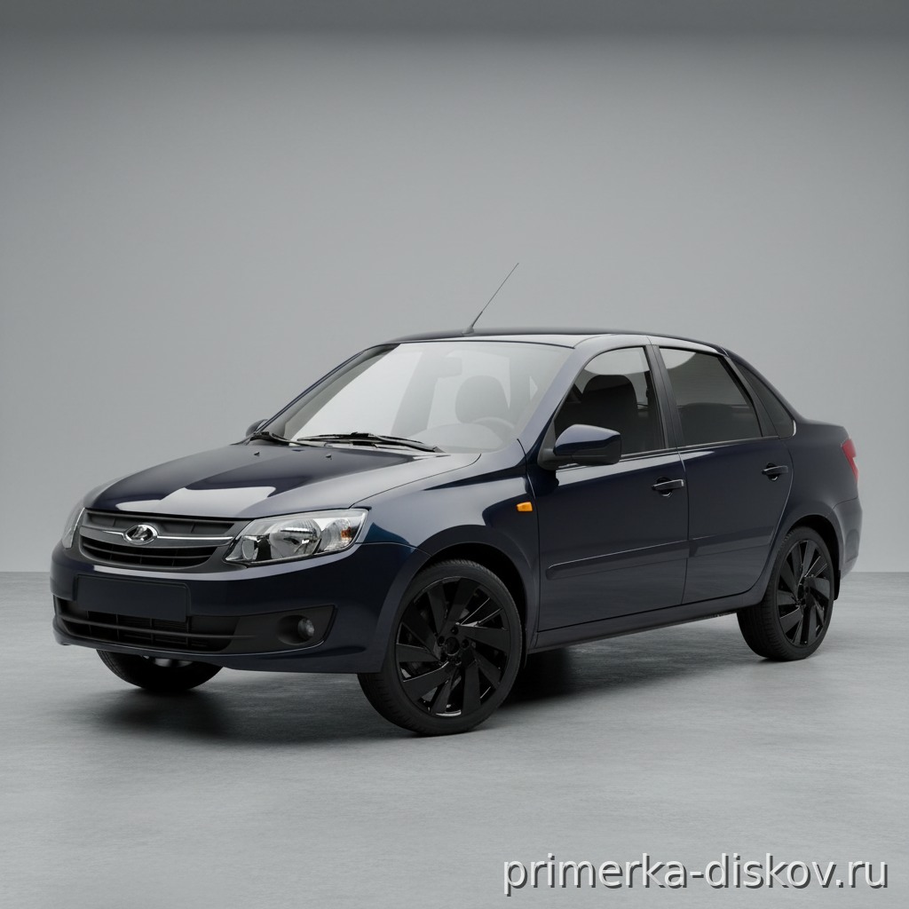 Примерка дисков на LADA (ВАЗ) Granta 2190 Sedan 2011-2018