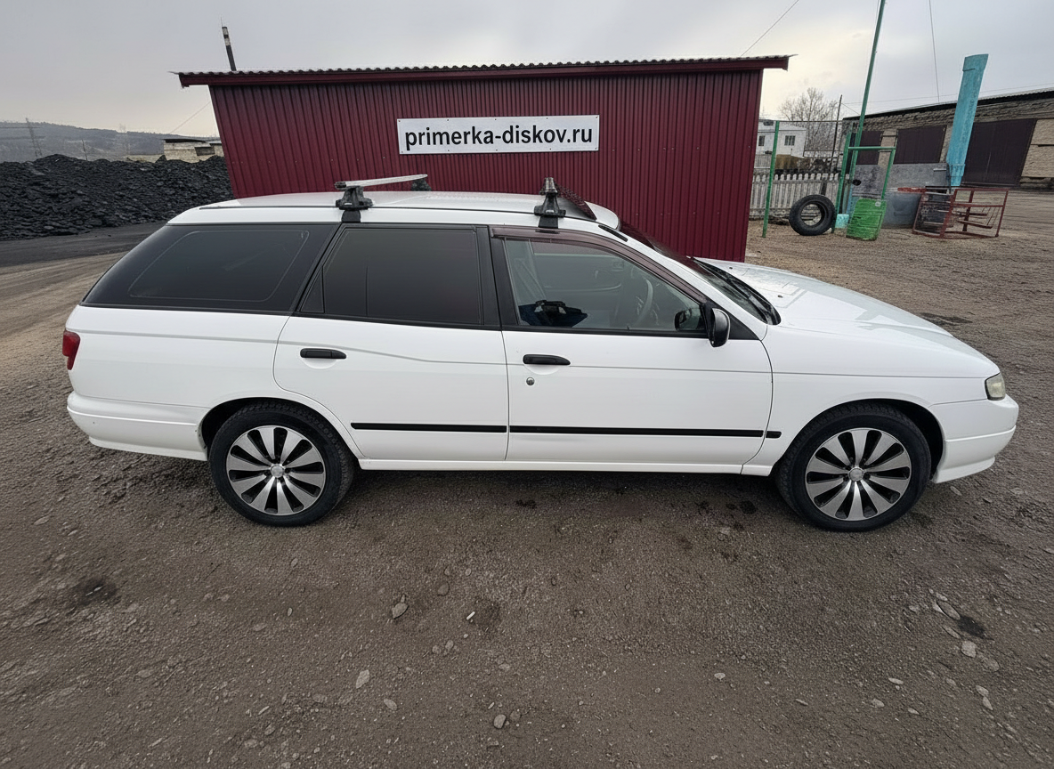 Примерка дисков на NISSAN Wingroad Y11 1999-2005