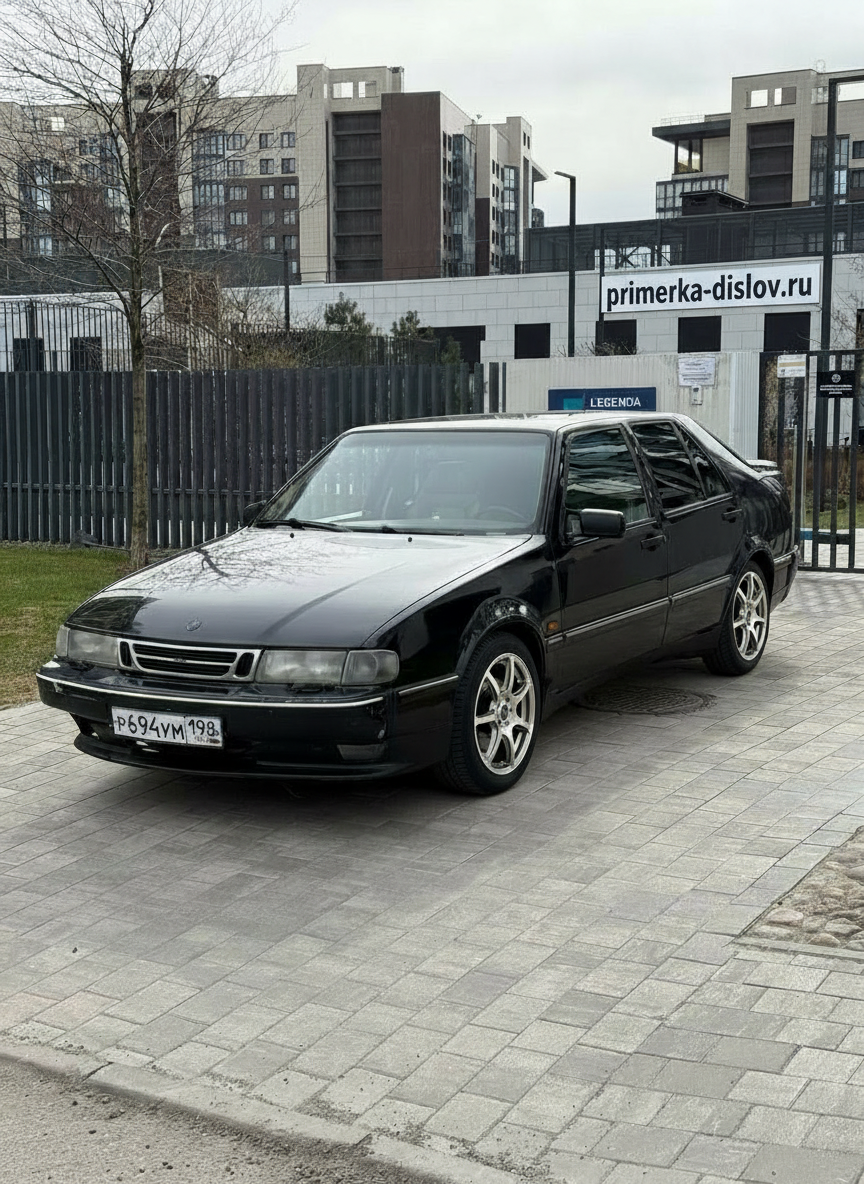 Примерка дисков на SAAB
