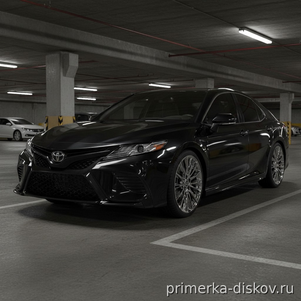 Примерка дисков на TOYOTA Camry XV80 Sedan 2024-2026
