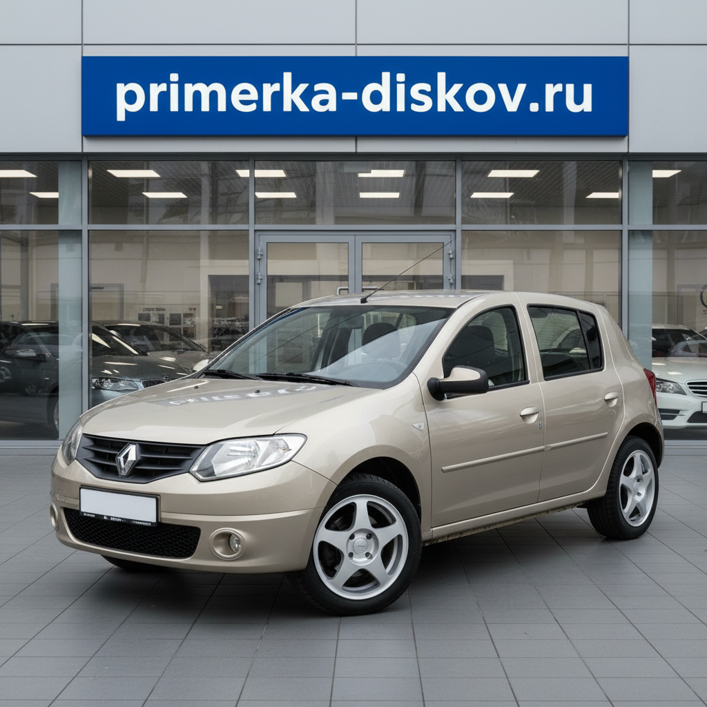 Примерка дисков на RENAULT Sandero I Hatchback 2007-2014