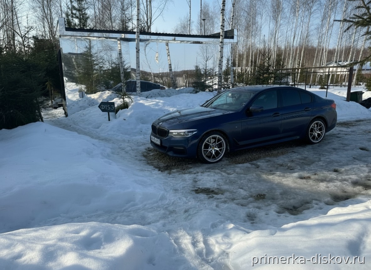 Примерка дисков на BMW 5-series G30 Sedan 2017-2023