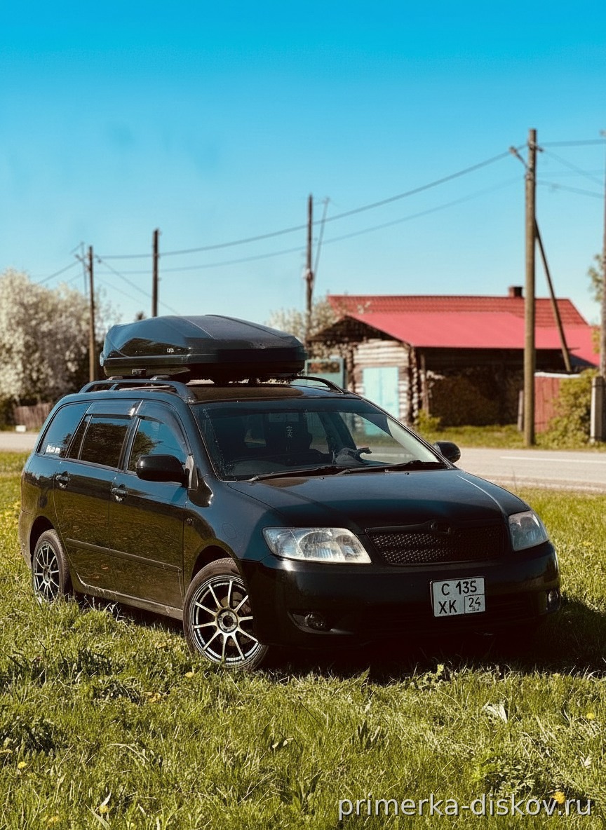 Примерка дисков на TOYOTA Corolla IX Wagon 2002-2007