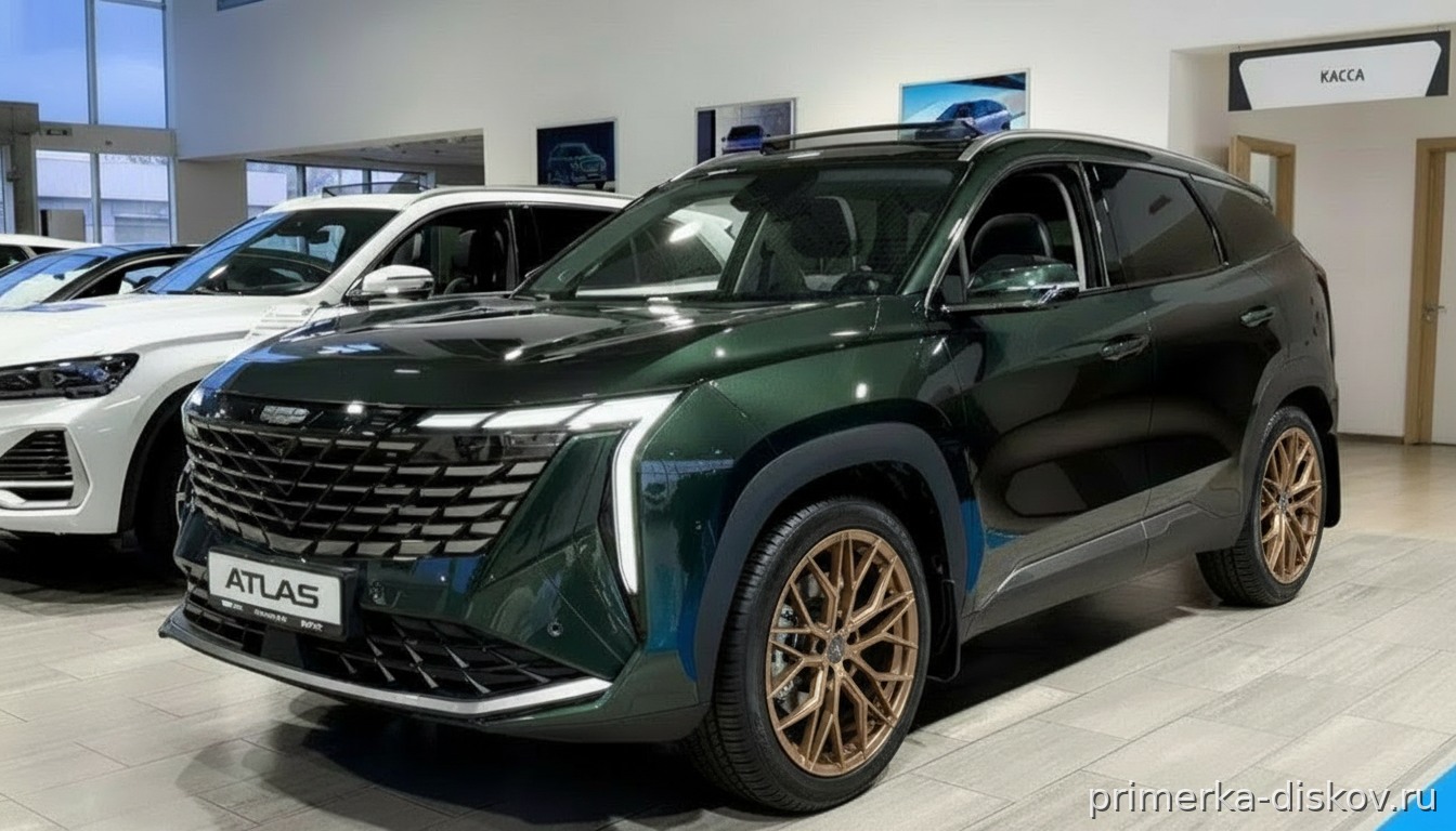 Примерка дисков на GEELY Atlas