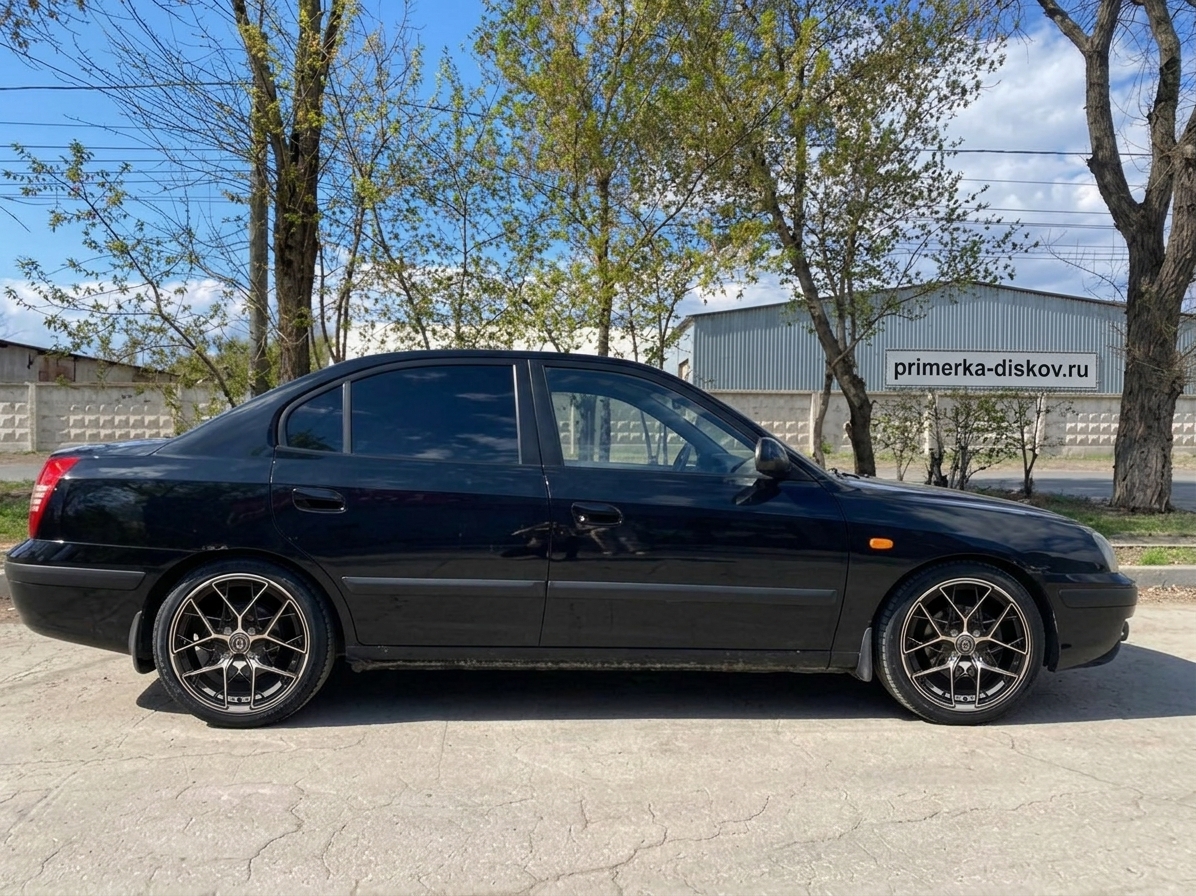 Примерка дисков на HYUNDAI Elantra III (XD) Sedan 2000-2006