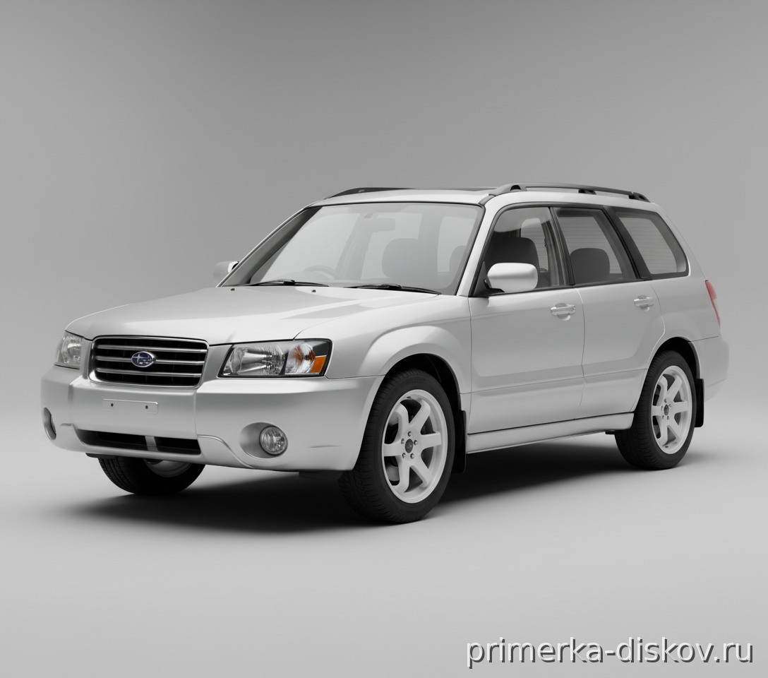Примерка дисков на SUBARU Forester II (SG) Wagon 2002-2008
