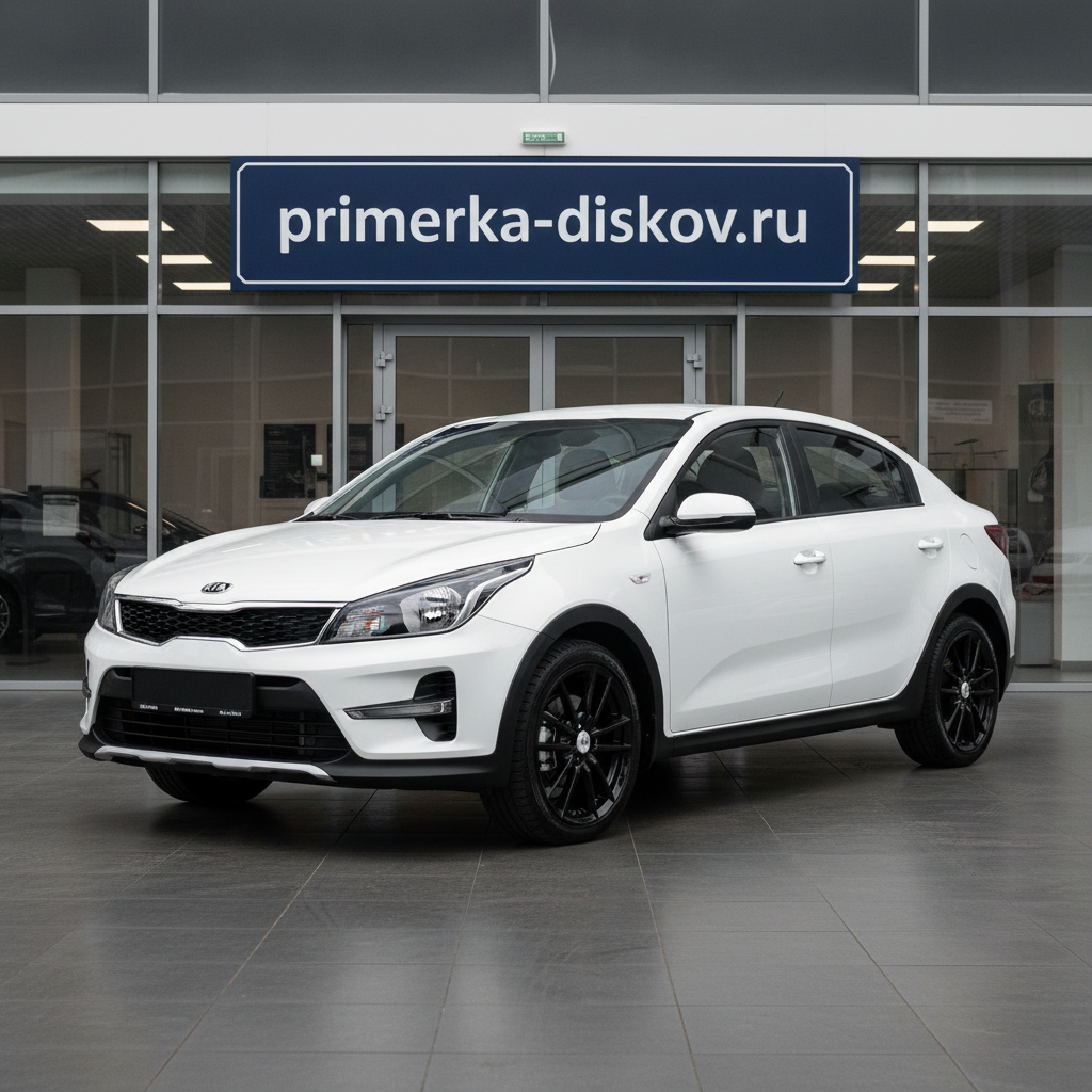 Примерка дисков на KIA Rio