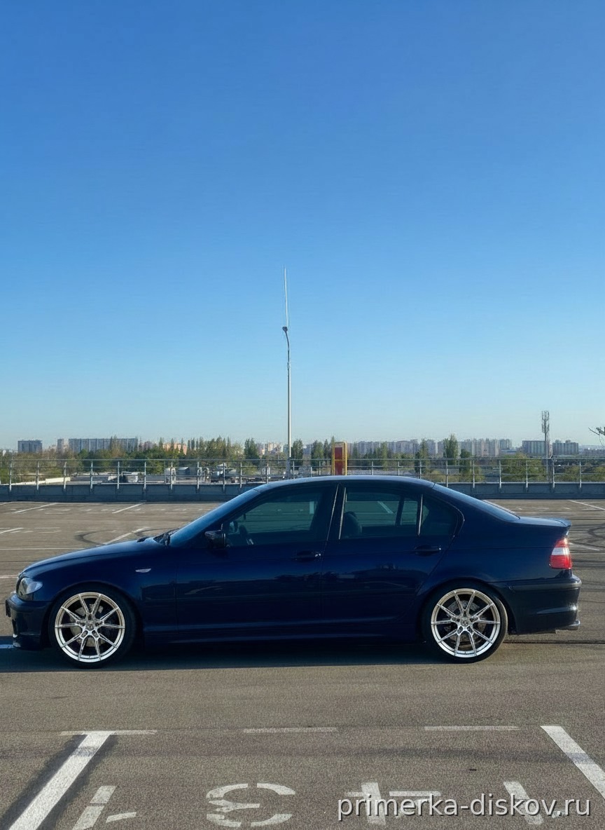 Примерка дисков на BMW 3-series E46 Sedan 1998-2005
