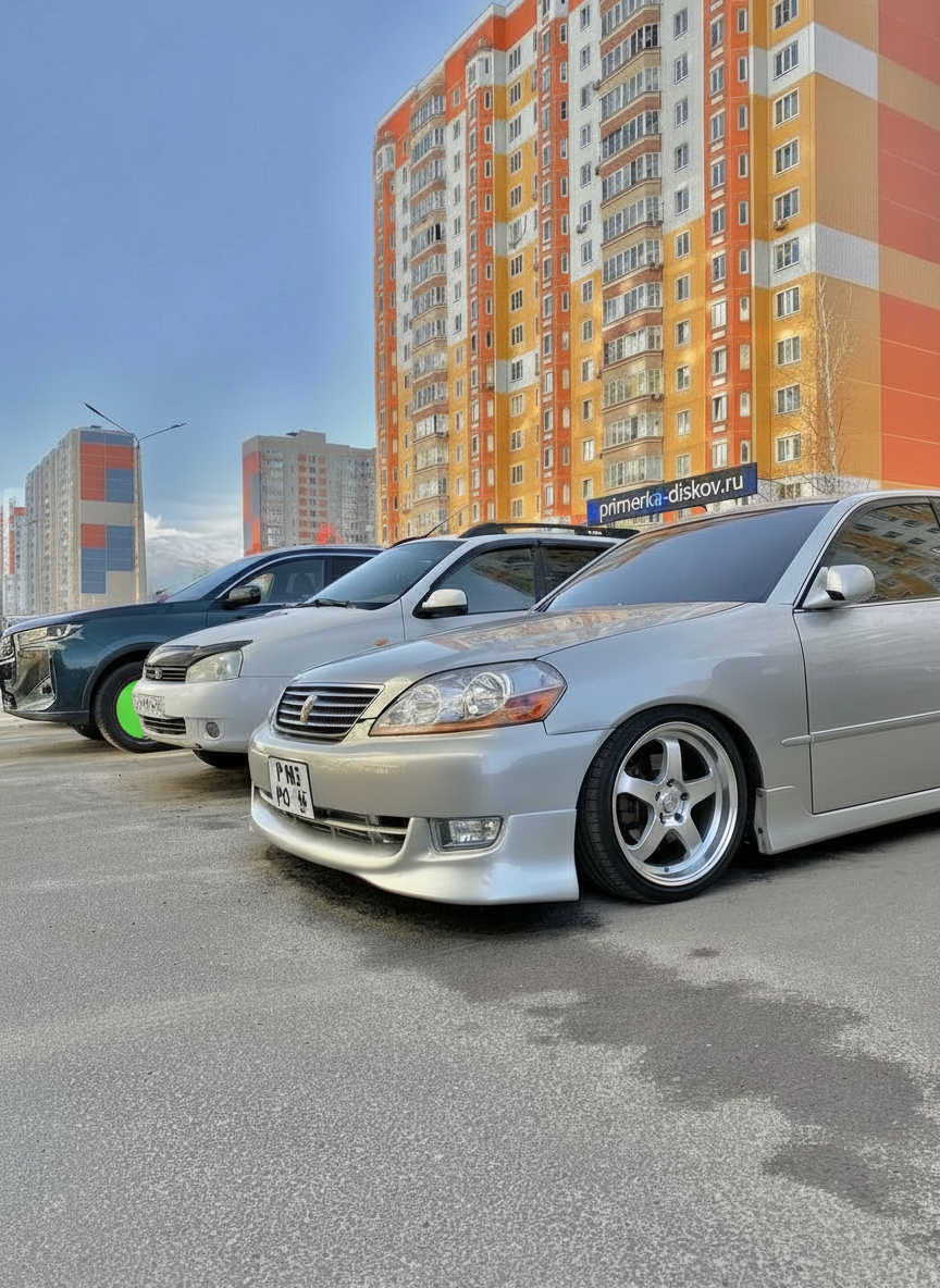 Примерка дисков на TOYOTA Mark II X11 Sedan 2000-2004