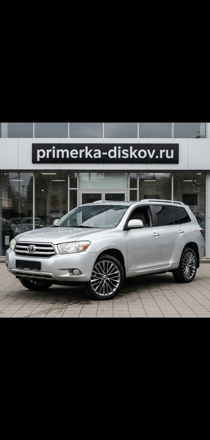 Примерка дисков на TOYOTA Highlander XU40 SUV 2007-2010