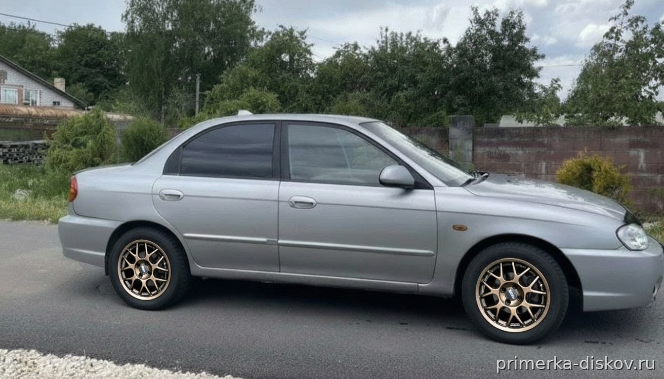 Примерка дисков на KIA Spectra FE 2000-2011